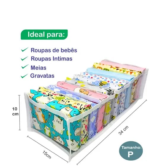 Colmeia Organizadora divisórias Branco " P  " - PROMOÇÃO - Organizador de Guarda Roupas