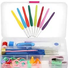 Kit Crochê Agulhas Ferramentas Acessórios Hobbi Artesanato Criatividade