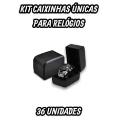 Maleta Kit 36 Caixinhas Para Relógios Sem Logo Marca Maleta Para Guardar Relógio Atacado Promoção