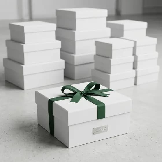 Kit Com 10 Caixas Quadrada Tampa Sapato 20x20x5 Pintadas De Branco