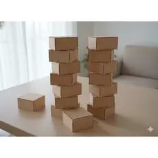 KIT C om 10 Caixas Em MDF CRU Corte a Laser 20x20x10 Lembrançinhas
