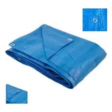 Lona Azul 4mts quadrados ou 2x2 MTS , Impermeável Telhados Camping + Ilhos