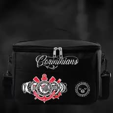 Bolsa Térmica Grande Corinthians Lancheira - Isolamento Térmico - Marmita - Espaçosa - Fitness Escola Trabalho Lazer