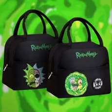 Bolsa Térmica Lancheira Rick And Morty - Isolamento Térmico - Marmita - Espaçosa - Fitness Escola Trabalho Lazer