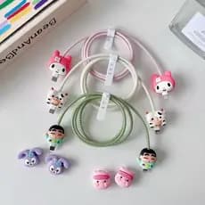 Kit 4 De Protetora Para Cabo USB Fio Carregador Personalizado