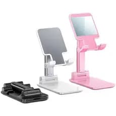 Suporte Para Celular Tablet Universal Dobrável Ajustável Portátil de Mesa