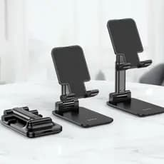 Suporte Universal Dobrável Para celular Tablet Ajustável Portátil de Mesa