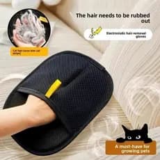 Luvas para Remoção de Pelos de Animais de Estimação / Pet, Ferramenta Reutilizável, Luva Para Tira Pelo Gato e Cachorro