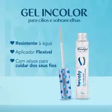 Gel Incolor para Cílios e Sobrancelhas 3,8 ml Lovely - Face Beautiful Lançamento