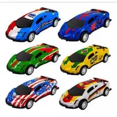Kit 6 Carrinhos roda livre, Carros de Metal, 6 Carros de Brinquedo de Ferro, Crianças Feliz