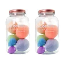 Kit 12 Esponjinhas Para Rosto Variadas Candy Collors Youse.me Face Beautiful