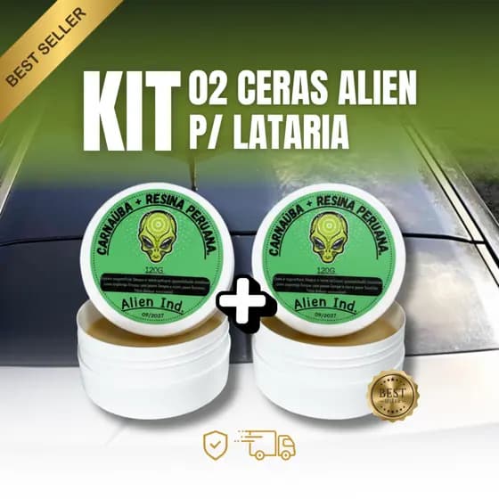 Kit 02 Ceras Alien P/ Brilho Queimado Riscos e Polimento