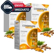 Condroless Complex Cúrcuma 60 comprimidos kit 3 caixas