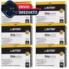 Kit 6 cxs Lavitan Testo Zma Performance 30 Cp Magnesio Boro Vitamina B6 Zinco Metabolismo Energetico