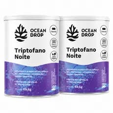kit 2 Triptofano Noite Ocean Drop 120 Cápsulas Com Magnésio B6 Niacina Vegano