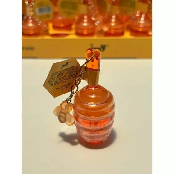 KIT 3/6 Jummyju Lip Gloss Honey 5ml – Hidratação profunda, brilho suave, aroma doce e design fofo com chaveiro