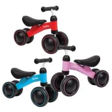 Bicicleta Bicicletinha De Equilíbrio Para Bebê 4 Rodas Sem Pedal Buba