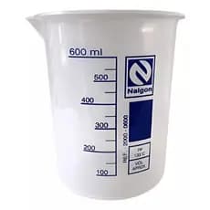 BECKER DE PLASTICO GRADUADO 600ML - FORMA BAIXA