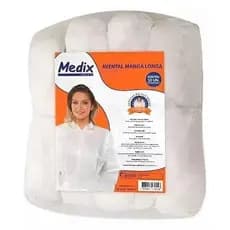 AVENTAL DESCARTÁVEL MANGA LONGA 40G MEDIX - 10 UNIDADES
