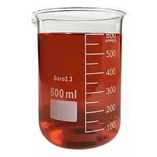 BECKER DE VIDRO GRADUADO 600ML - FORMA BAIXA