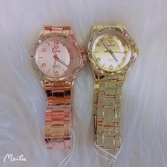 Relógio Feminino A Prova D'água de Quartzo em Aço Inoxidável Casual