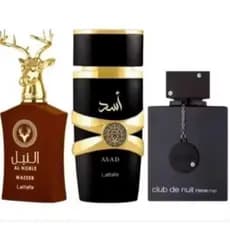 Kit 3 Perfumes Árabes Masculinos 100ml Alta Fixação Inspiração Al Nobre Asad Club de Nuit Promoção