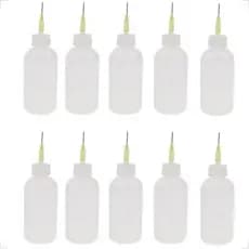 Kit Com 10 Dispenser Para Alcool Isopropilico Frasco 50ml Ponta Cega Limpeza Celulares Dispositivos