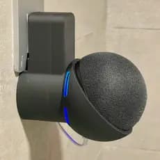 Suporte de parede Amazon Alexa echo dot 5 - Porta Alexa de tomada organizador parede moderno
