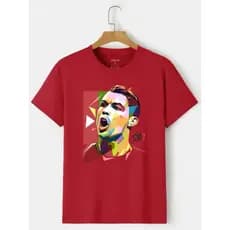 Camiseta CR7 Animado Futebol Jogo Game Infantil do 04 ao 16 Camisa Unissex Algodão