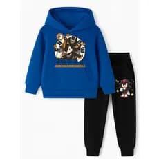 Conjunto Shadow Sonic Infantil Jogo Game Moletom e Calça de Moletom Algodão Menino Menina Casual Inverno