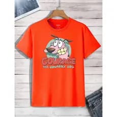 Camiseta Coragem, o Cão Covarde Coloridas Desenho Filme Camisa Modelo Premium Unissex Masc Feminina Verão Academia 001