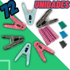 Pregadores de Roupas Coloridos – Kit com 72 / 24 / 12 Unidades