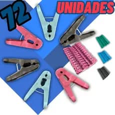 Kit Econômico com 72 / 24 / 12 Pregadores – Plástico Reforçado e Colorido