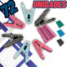 Kit de Pregadores para Varal – 72 / 24 / 12 Unidades Sortidas