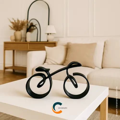 Bicicleta Minimalista Decorativa Estilo Line Art Home Decor