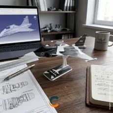 Maquete de Avião Decorativo e Colecionável Decorative Plane Avião  JAS39 GRIPEN