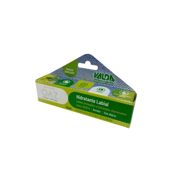 Hidratante Labial OAZ Sabor Menta Valda Incolor 10 mL