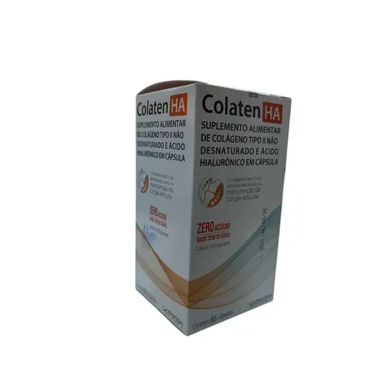 Colaten HA Colágeno tipo ll desnaturado e Ácido Hialurônico (60 cápsulas)