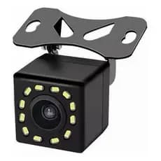 Câmera Ré Automotiva 12 Leds Hd Infravermelho Visão Noturna