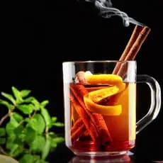 Jogo 6 Canecas Vidro Colômbia 240ml - COK para Café, Chá e Leite