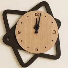 Relógio Decorativo de Parede MDF Moderno Sala Quarto Escritório Decoração Luxo Premium