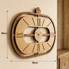 Relógio de Parede Decorativo MDF Moderno Sala Quarto Escritório Luxo Premium Modelos Únicos