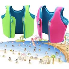 Colete Salva-Vidas Infantil Meninas Meninos Flutuabilidade Seguro Piscina Maiô De Água Crianças Natação Surf Criança Beb