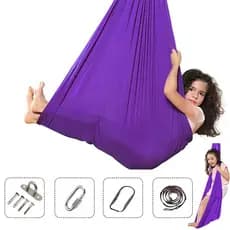 Balanço De Terapia Infantil Com Necessidades Especiais Aconchego Swing Cuddle Hammock Yoga Aéreo Ajustável Interno Para
