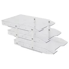 Bandeja Organizadora de Mesa Porta Documento 3 Andares A4 Organizador de Mesa