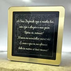 Quadro decorativo Oração São Bento