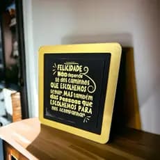 Quadro decorativo Felicidade não depende só dos caminhos que escolhemos...