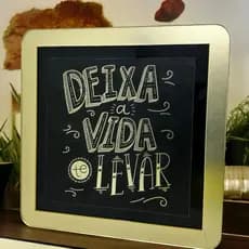 Quadro decorativo Espelhado Deixa a vida te levar
