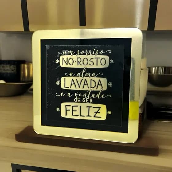 Quadro decorativo Um sorriso no rosto a alma lavada e a vontade de ser feliz