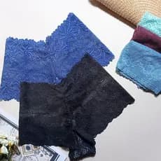 Kit 7 Calcinha Shortinho Calesson Feminina Renda Forro Algodão Confortável Sensual